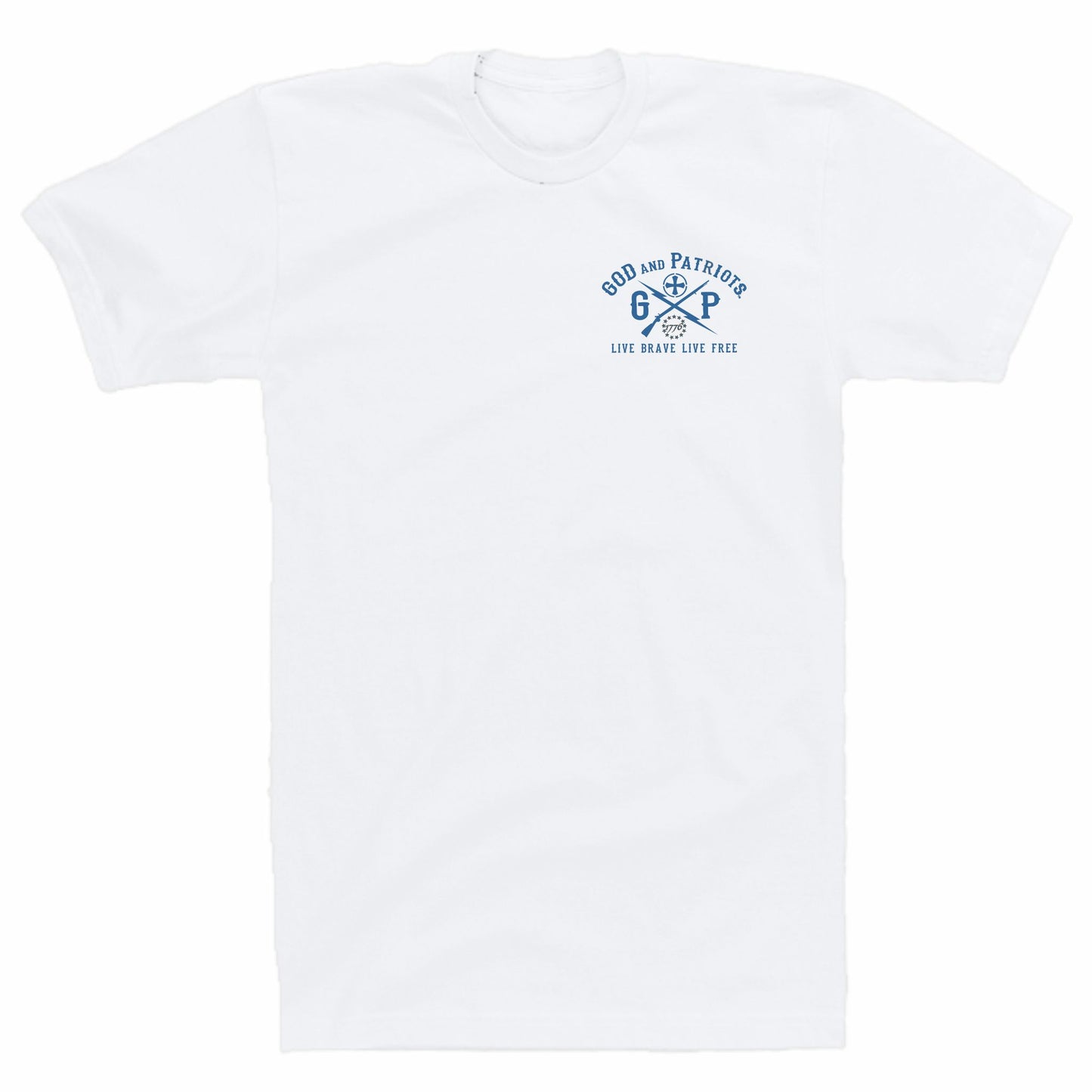 American Freedom Stars And Stripes Eagle Patriotic T-Shirt (white)
