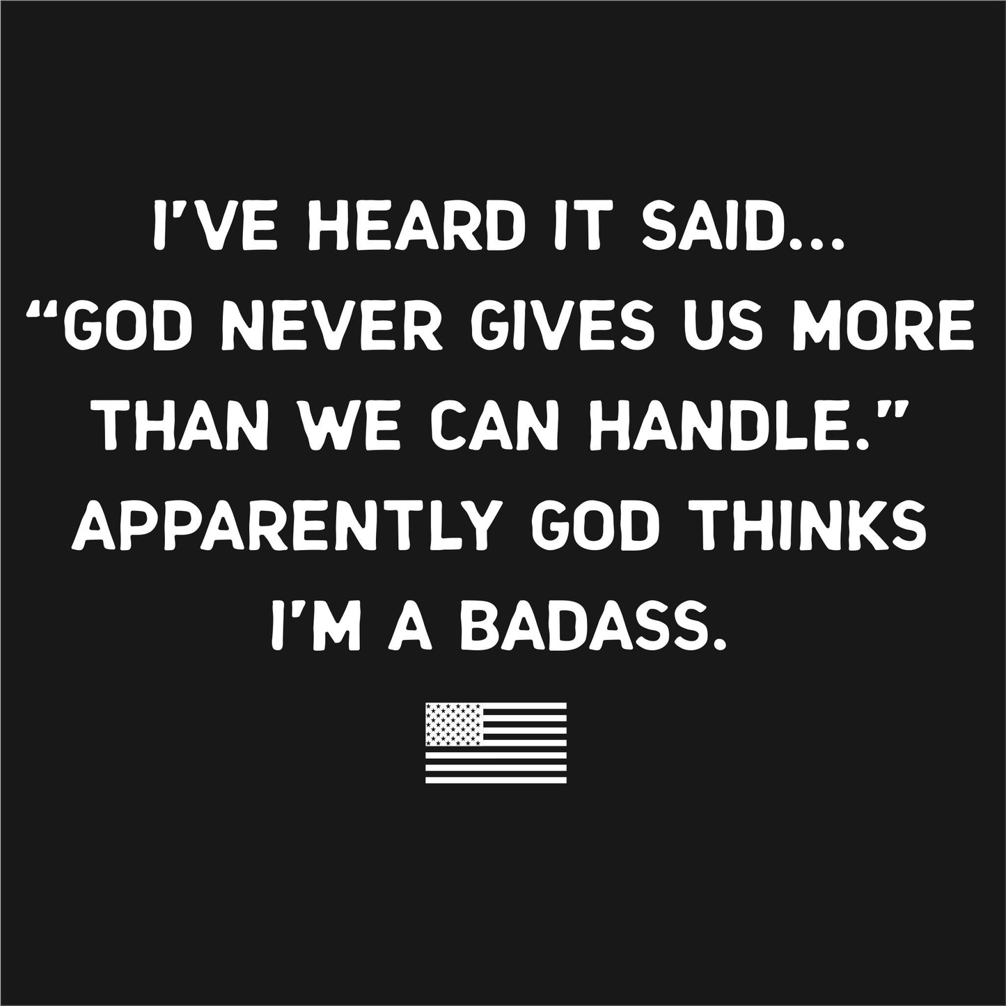 Badass Men's Patriotic T-Shirt (black)