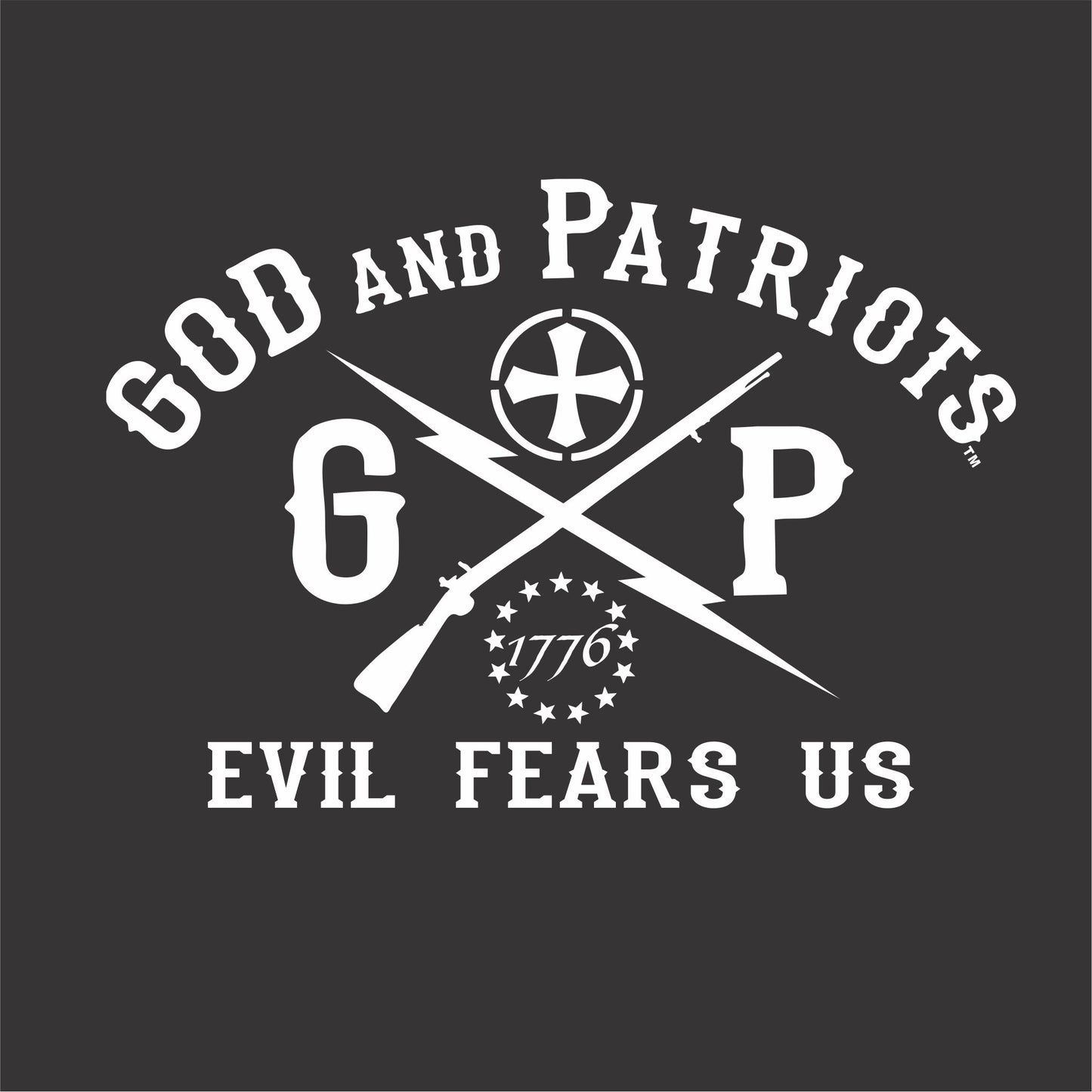 Evil Reigns When Good Men Do Nothing Men's Patriotic T-Shirt (black)