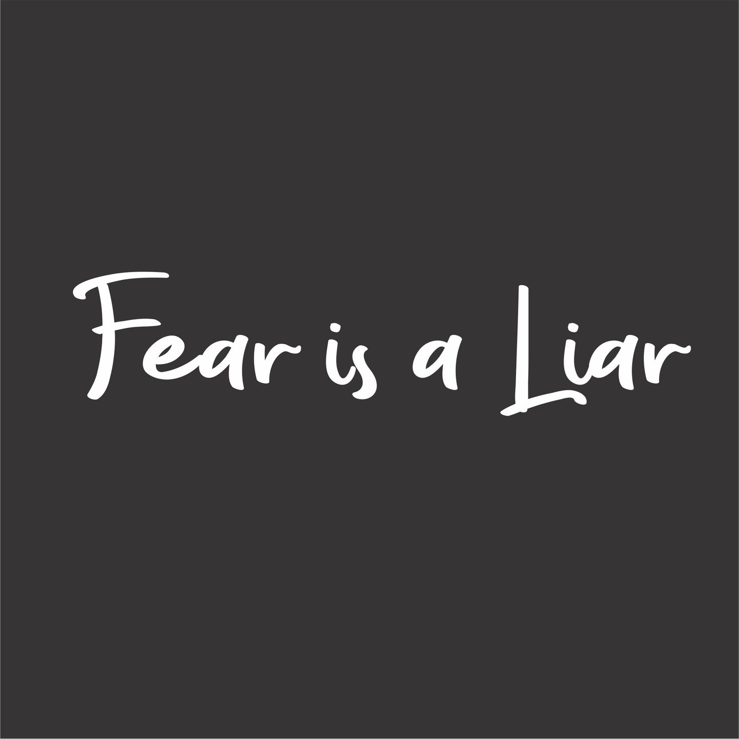 Fear Is A Liar Women's Christian Scoop Neck T-Shirt (black)