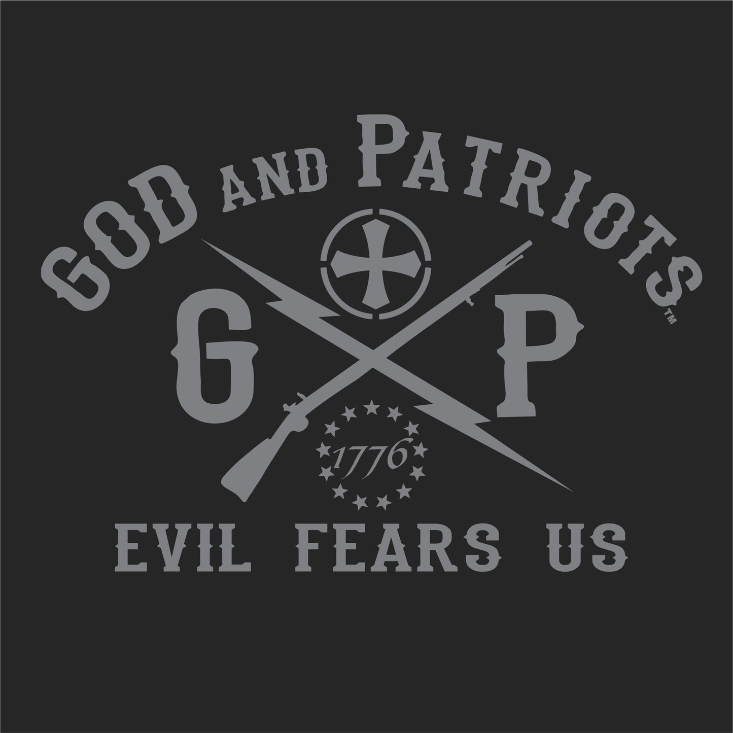 Freedom USA Flag God And Patriots Men's Long Sleeve T-Shirt (black)