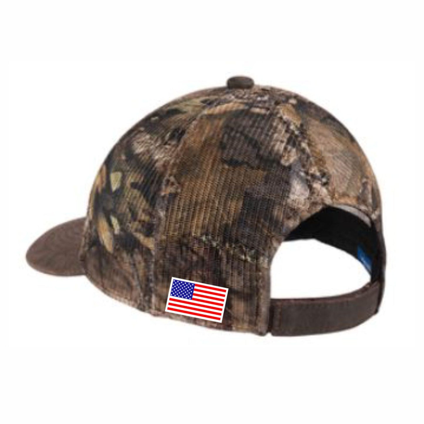 God And Patriots Patriotic Mesh Trucker Cap Brown / Camo Mesh