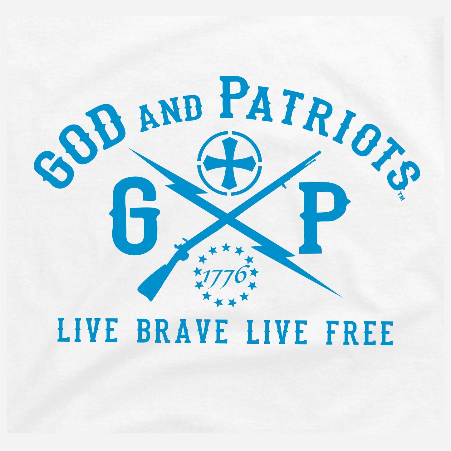 Sun's out Guns Out Men's Patriotic T-Shirt (white)