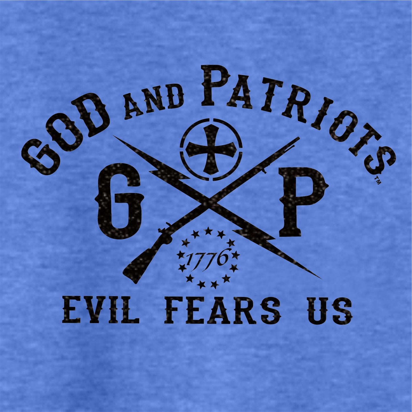 USA Eagle Seal In God We Trust Women's Patriotic V Neck T-Shirt (blue)