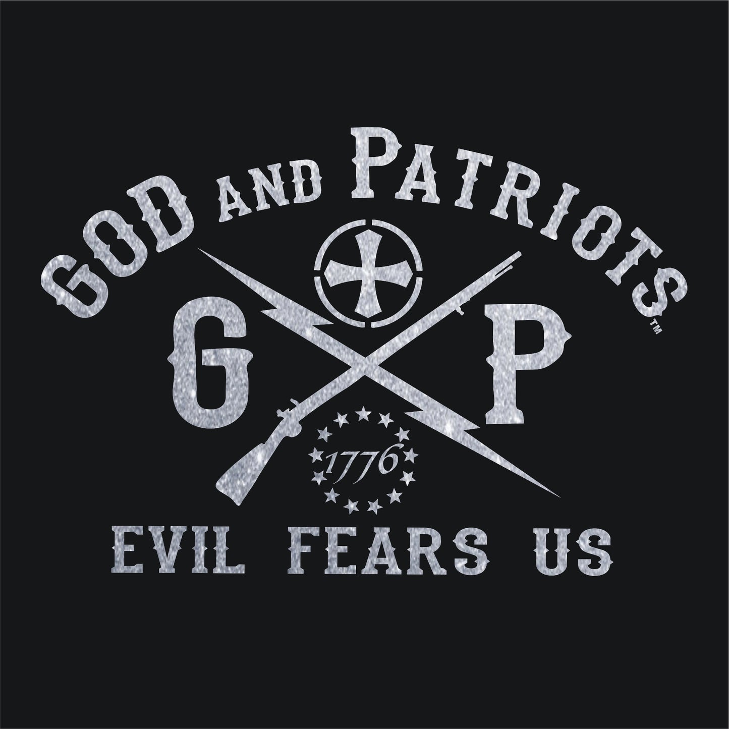 USA Eagle Seal In God We Trust Women's Patriotic Tank Top (black)