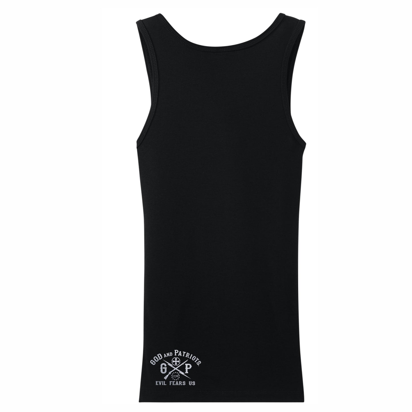 USA Eagle Seal In God We Trust Women's Patriotic Tank Top (black)