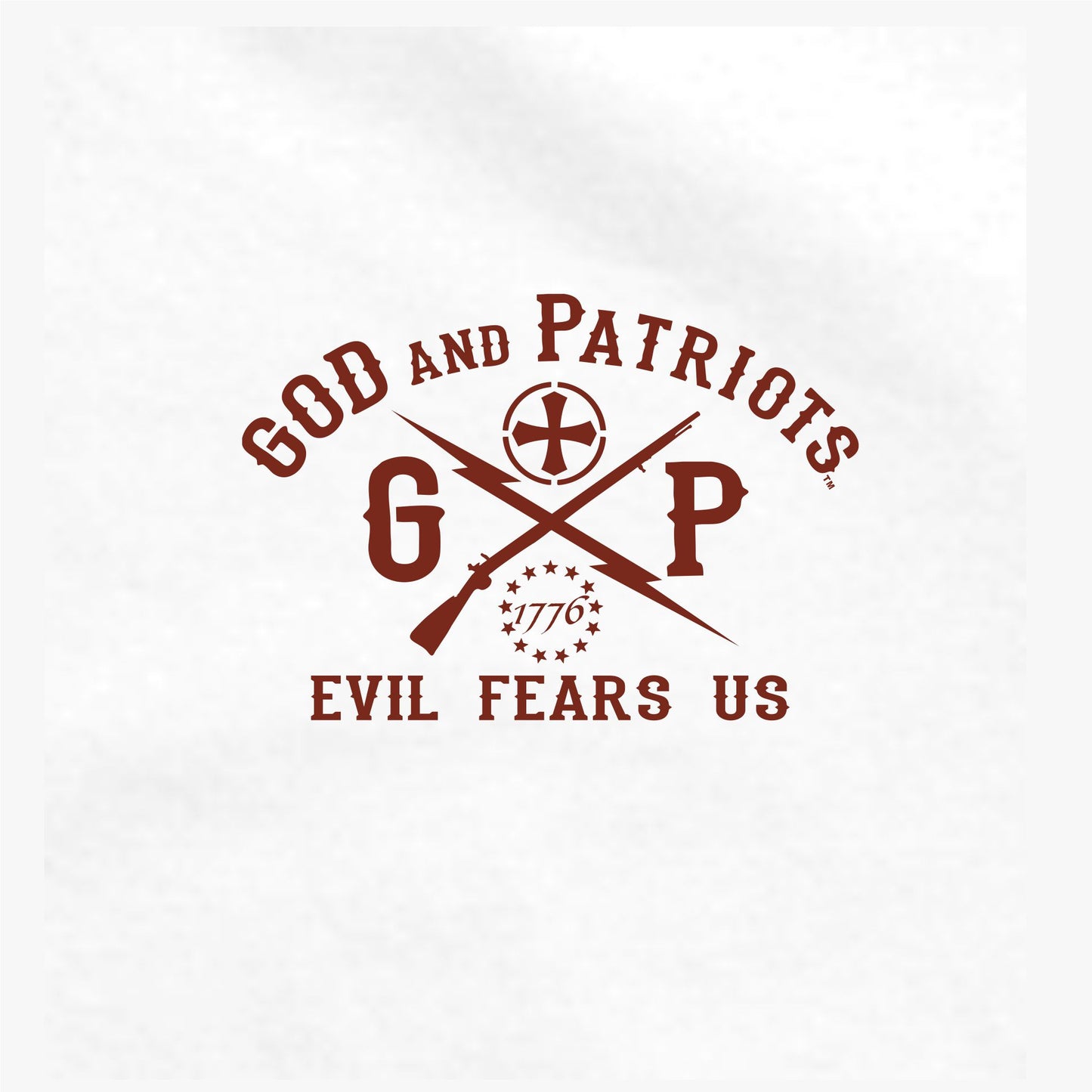 Walk It Off Men's Patriotic T-Shirt (white)