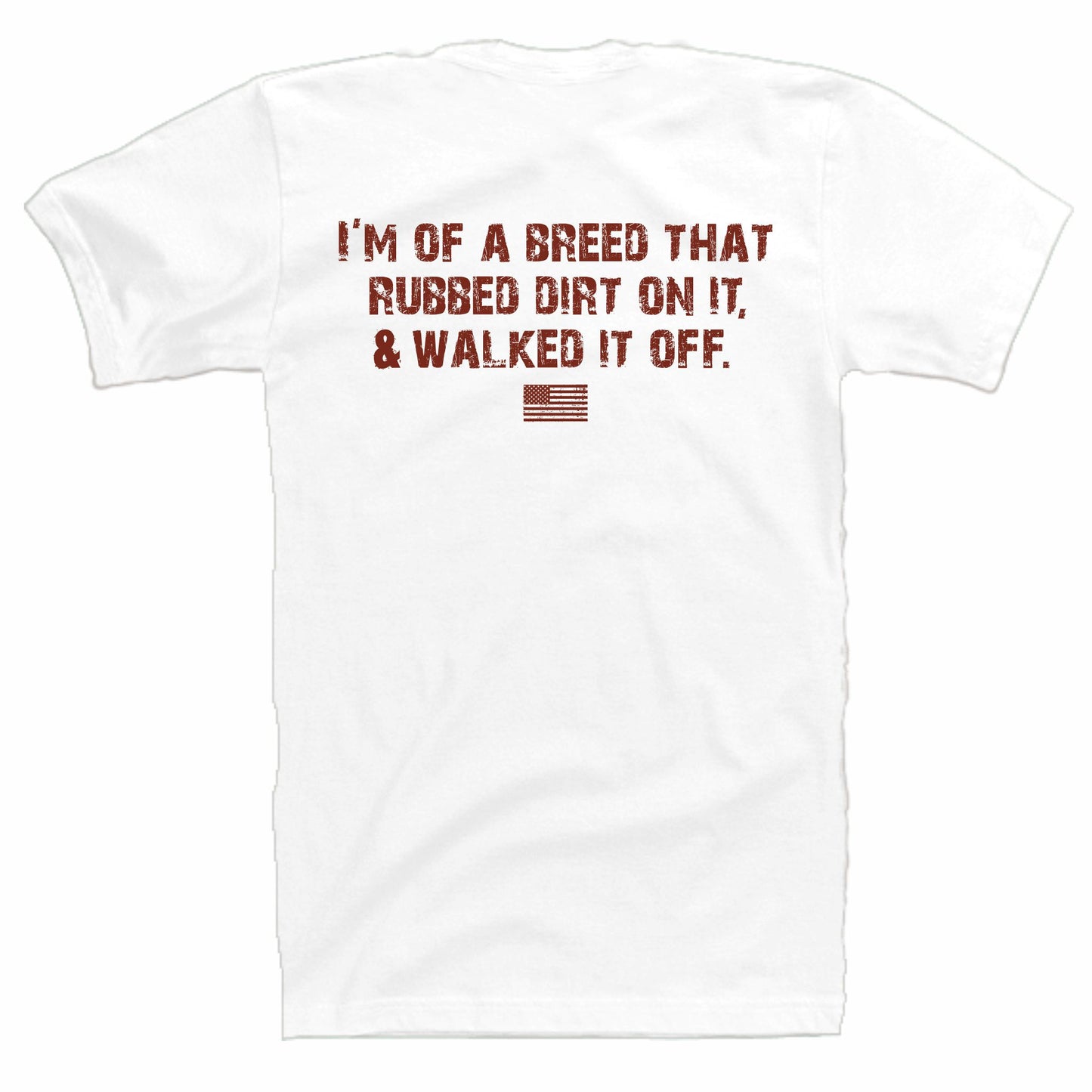Walk It Off Men's Patriotic T-Shirt (white)