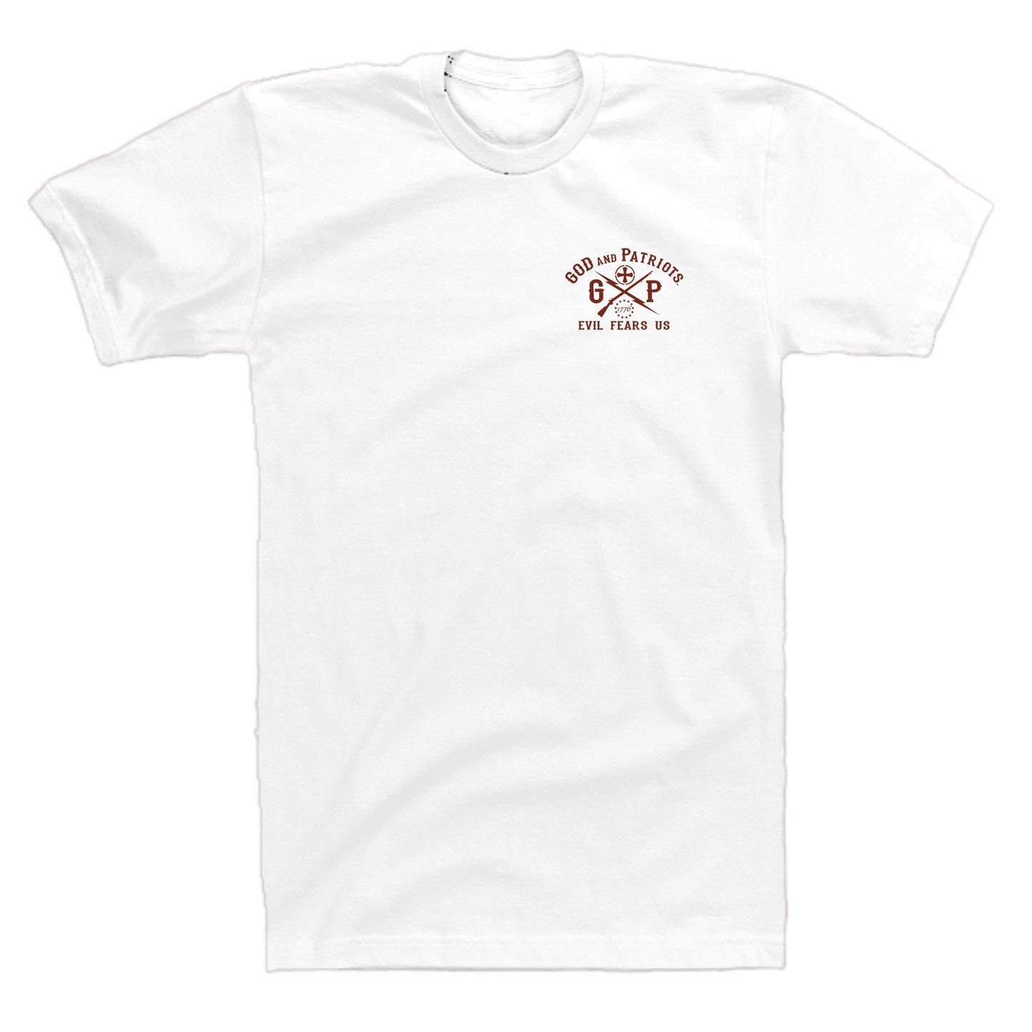 Walk It Off Men's Patriotic T-Shirt (white)