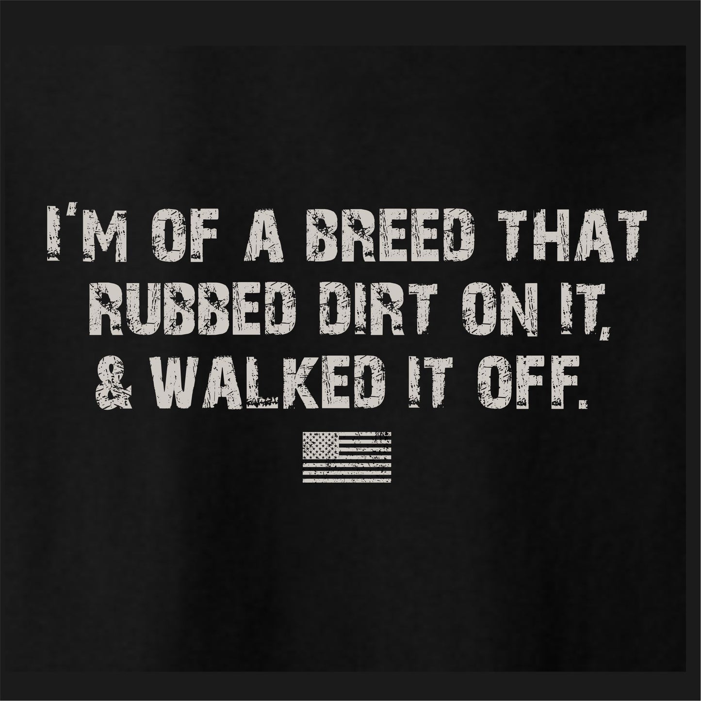Walk It Off Men's Patriotic T-Shirt (black)