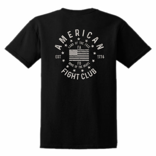 American Fight Club Men's Patriotic T-Shirt (black)