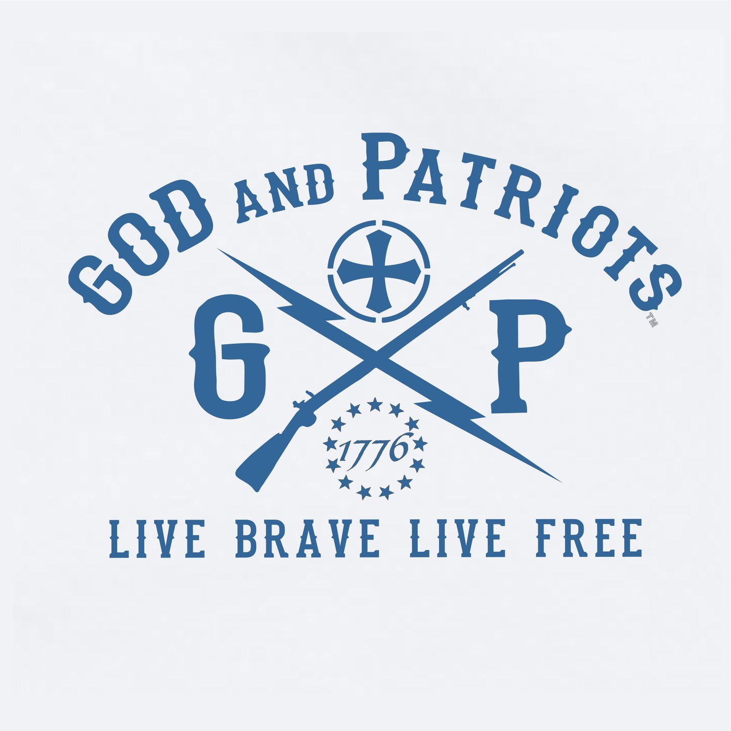 American Freedom Stars And Stripes Eagle Patriotic T-Shirt (white)