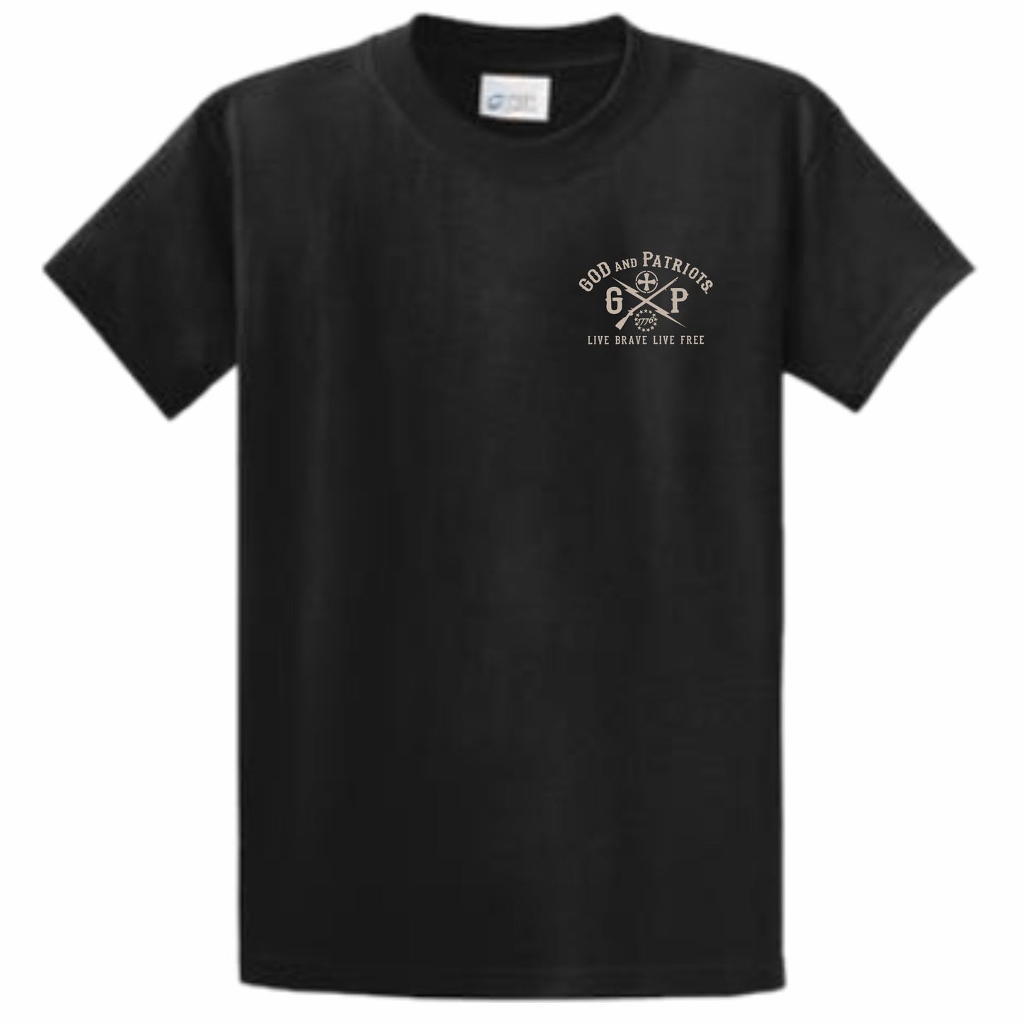 American Freedom Stars And Stripes Eagle Patriotic T-Shirt (black)