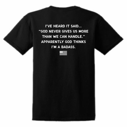 Badass Men's Patriotic T-Shirt (black)
