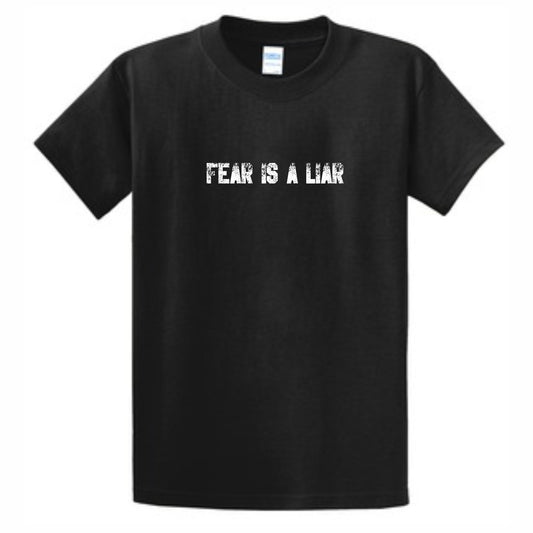 Fear Is A Liar Men's Christian T-Shirt (black)