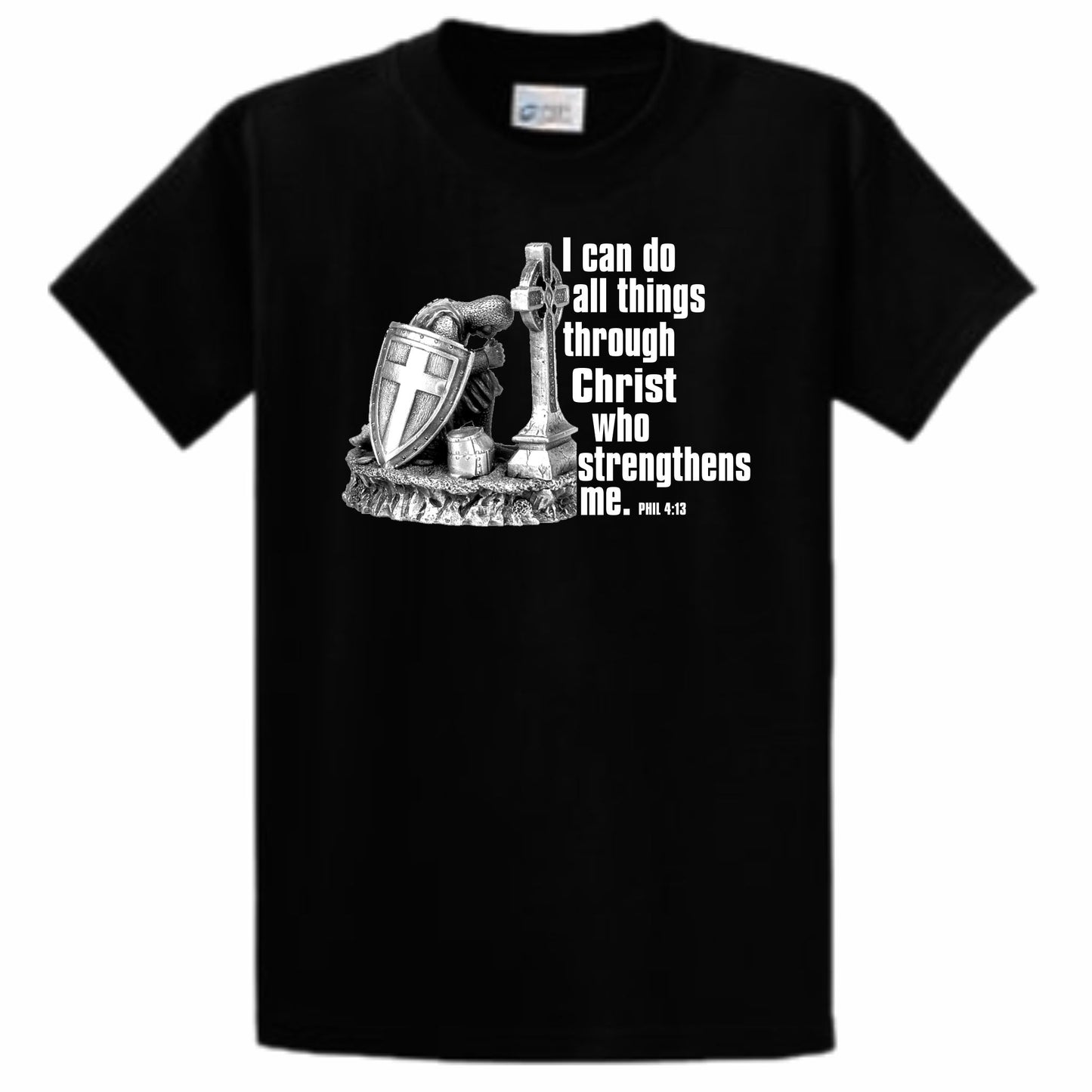 I Can Do All Things Through Christ Warrior Men's T-Shirt (black)