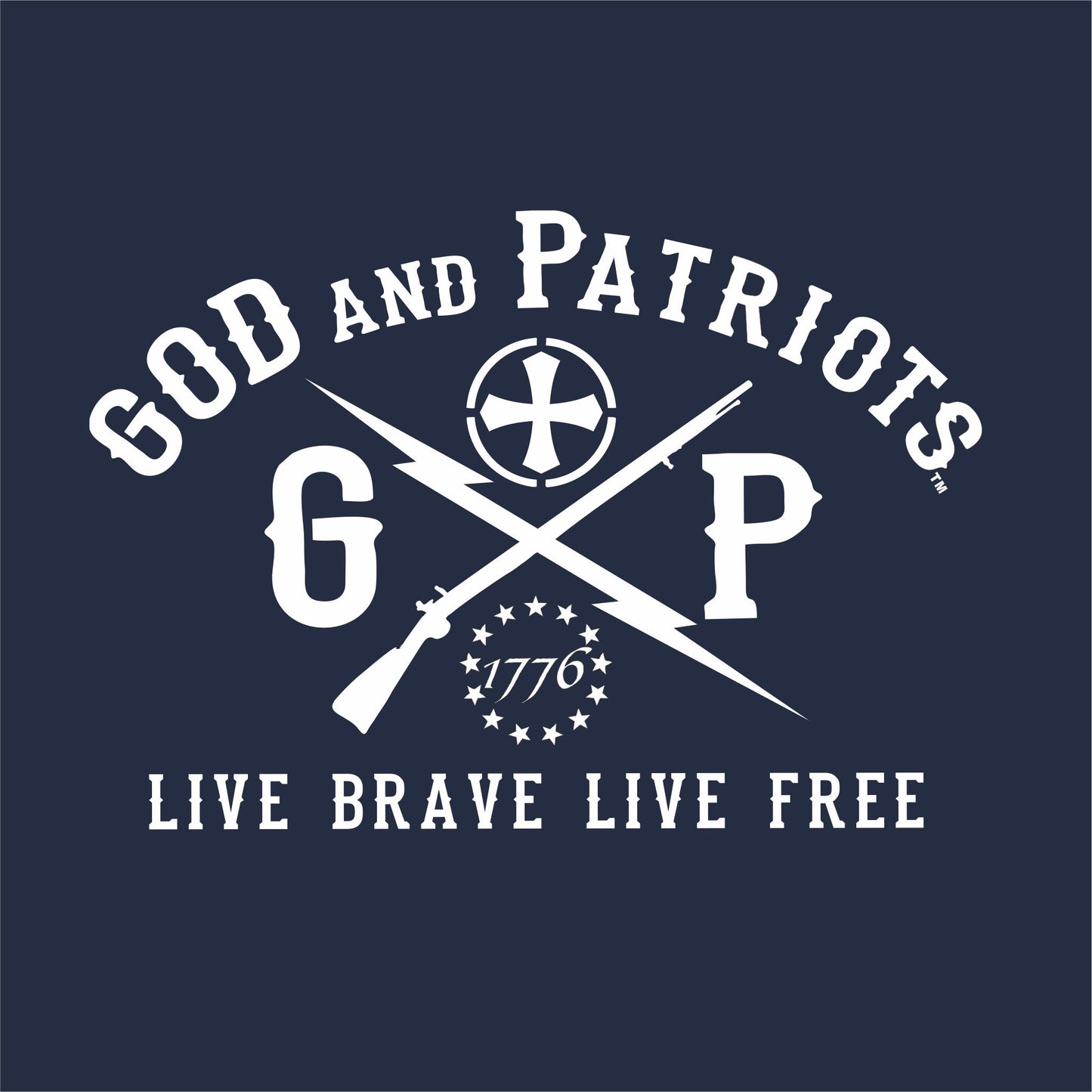 In God We Trust Keep The Faith Luke 18:8 T-Shirt (navy blue)