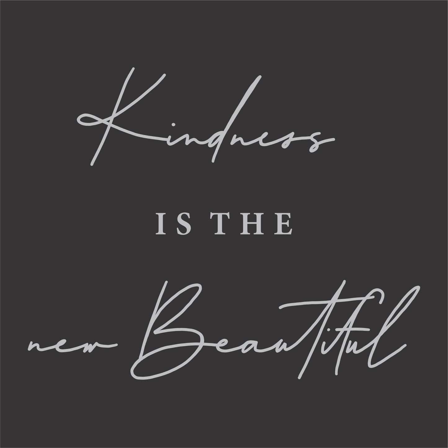 Kindness Is The New Beautiful Women's Christian Scoop Neck T-Shirt (black)