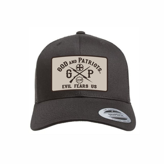 God And Patriots Patriotic YP Classics Trucker Cap Black / Black Mesh